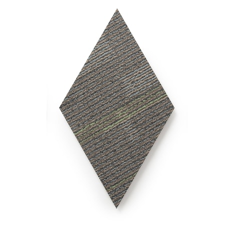 LUCIDA SURFACES, MosaiCore Cityscape Braid  Rhombus 9.75 In. X17 In. 3mm 28MIL Glue Down Luxury Vinyl Tiles , 26PK